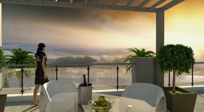 Luxury villas are for sale IN FRONT OF SEA in Pervolia Larnaca.