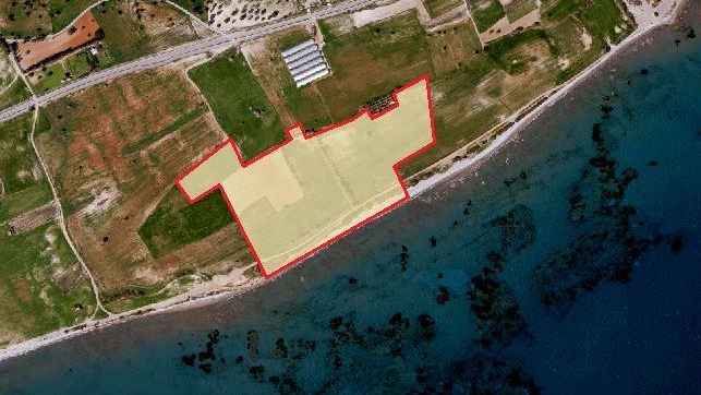 Beach front land for sale in Mazotos.
