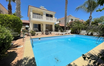 CV2085, 3 Bedroom house with amazing sea view and pool for rent in Pervolia.