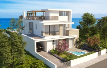 CV2563, 5 Bed Luxury Sea Front Villa in Pervolia For Sale