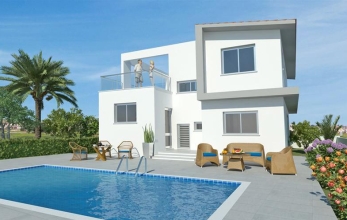 CV968, 3 Bed Villa house for sale in Pervolia Larnaca with private POOL