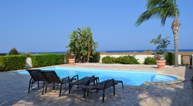 Three bedroom detached house for sale in Pervolia with private pool close to the beach