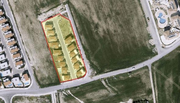 For sale five unfinished houses and a plot of land in Pyla