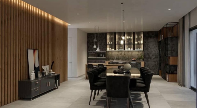 indoor dining room