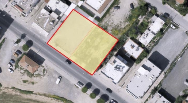 2 Commercial building plots for sale in a central spot in Larnaca.