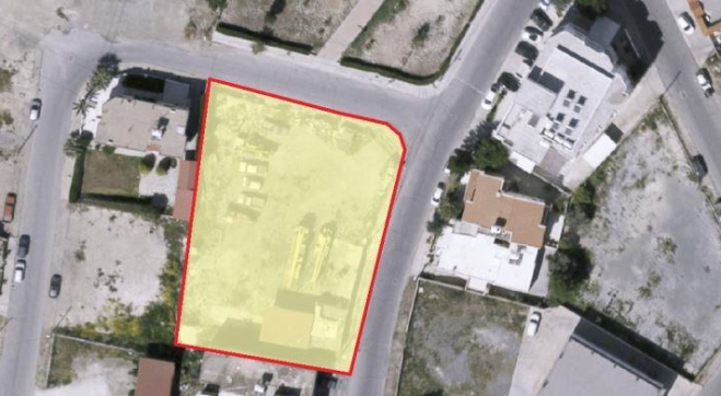 Large corner plot for sale in Larnaca Port.