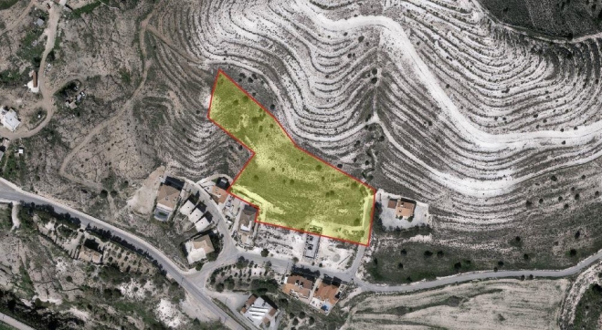 Residential land for sale in hill in Agia Anna.
