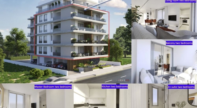 Deluxe under construction 2 bed apartment for sale in Drosia in Larnaca.