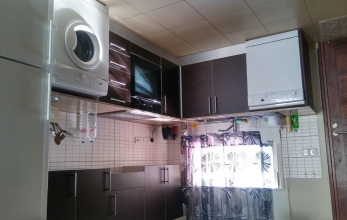 One bed apartment is for rent with a common pool near the beach in Pervolia village.